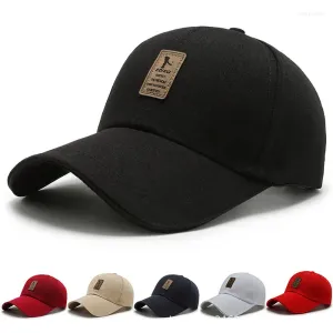 Casquettes de baseball Casquette de baseball coréenne pour hommes automne et hiver chaud canard pare-soleil chapeau toile extérieure grand avant-toit sous marée