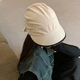 Gorras de bola Coreano Ins Correa de arco Terciopelo Béisbol para mujeres Otoño e invierno Moda Cálido de ala ancha Casual Versátil Sombrero de pico de pato