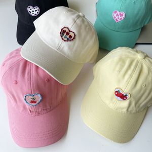 Casquettes de baseball Coréen Ins Brodé Fruit Baseball pour Womem y2k Mignon Amour Cerise Soleil Chapeaux Fille En Plein Air Casual Soft top Cap Chapeau 230615