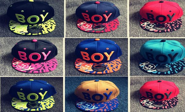 Ball Caps Style coréen Kuspring / Summer Boy Letter Little Boy Girl Children Hip Hop Flat Brim Baseball Sun Hat7101061