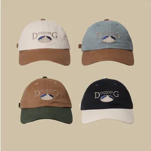 Ball Caps Koreaanse Trendy Merk Retro Baseball Cap Vrouwen Lente Paar Veelzijdige Zonnehoed Met Gezicht Kleine Mannen