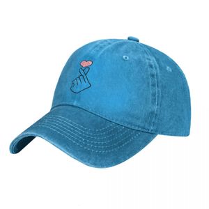 Casquettes de balle Kpop coréen doigt coeur casquette de Baseball Anime chapeau sauvage balle chapeau de Golf chapeau femmes hommes 230725