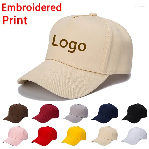 Gorras de bola Krisky Diseño gratuito Logotipo personalizado Imprimir Texto bordado Personalidad Sombrero AD Gorra de béisbol Hombres Mujeres Malla en blanco Sombreros ajustables Gorras