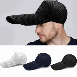 Casquettes de baseball grande tête chapeau de soleil pare-soleil grande taille casquette de camionneur surdimensionnée 14 cm à long bord maille baseball femmes