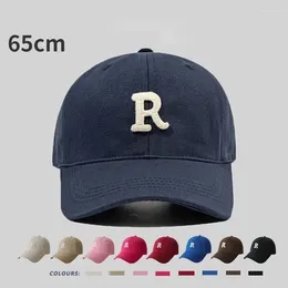 Kogelcaps groot formaat 60-65 cm honkbal voor mannen dames grote kop zacht katoenen buiten sport snap terug put papa hoeden gorros drop