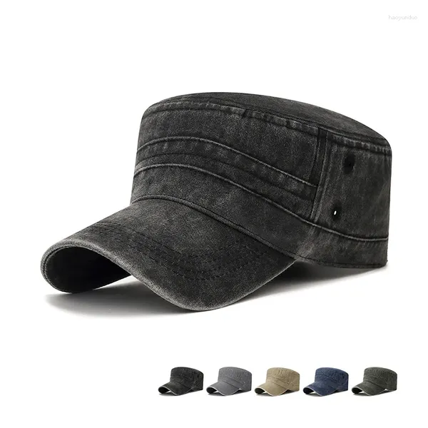 Casquettes de balle grande taille haut plat adulte été extérieur casual armée chapeau de soleil hommes grande casquette militaire en Polyester 55-60 cm 60-66 cm