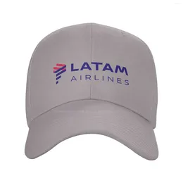 Gorras de béisbol LATAM Airlines Logotipo de alta calidad Gorra de mezclilla Sombrero de punto de béisbol