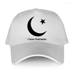 Casquettes de baseball Dernier coton Summer Baseball pour hommes Snapback I Love Pakistan réglable en plein air femme marque chapeau unisexe style classique casquette