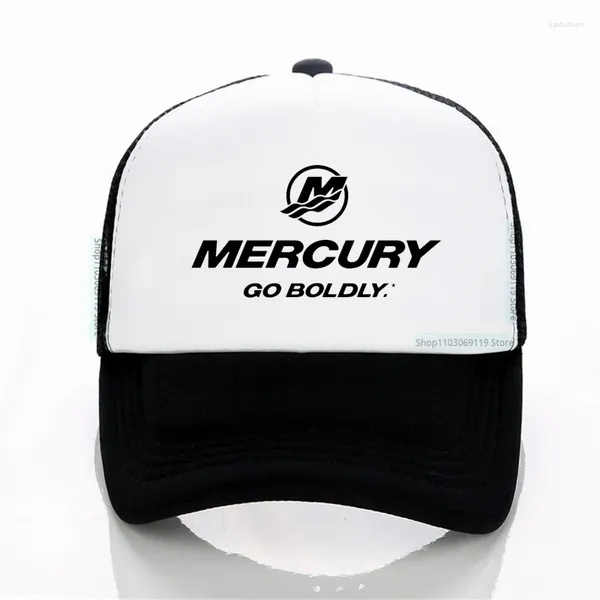 Casquettes de balle Derniers hommes Baseball Cap Casual Adulte Mercury Racing Hat Summer Haute Qualité Respirant Mesh Trucker pour les femmes