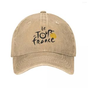 Ball Caps Le Tour Tour the France Baseball Fashion Distressed Denim Headwear Unisex Outdoor All Seasons Travel Hat