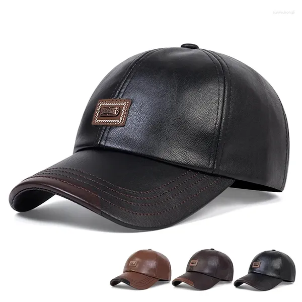 Ball Caps en cuir Baseball CAP