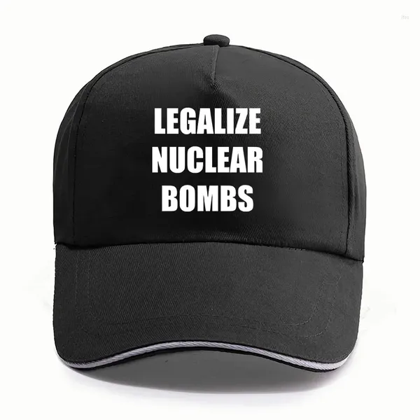 Gorras De Bola Legalizar Bombas Nucleares Gorra De Béisbol Aficionados A La Música Sombreros Casual Unisex