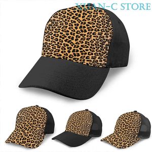 Ball Caps Leopard Print Basketball Cap (2) hommes Femmes Fashion All Over Black Unisexe Adult Hat