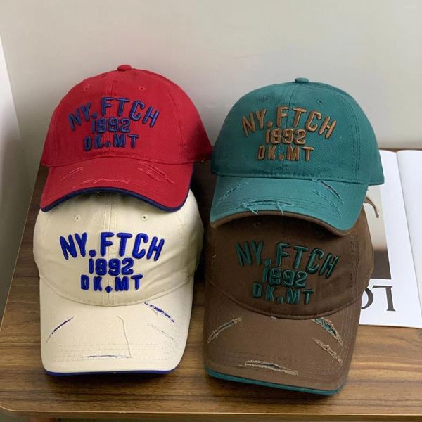 Ball Caps Lettre broderie Baseball Hip Hop Hommes Femmes Coton Coton Ajustement Casual Couple Streetwear Sunshade Trucker