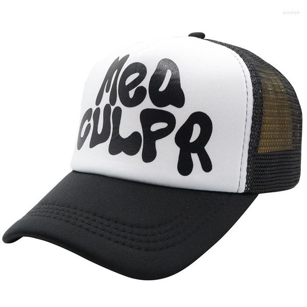 Gorras de béisbol con letras, gorra de malla para hombre, tendencia ajustable, sombrero de Hip Hop, gorras de béisbol transpirables de diseñador, gorras de camionero para mujer, Snapback de retazos