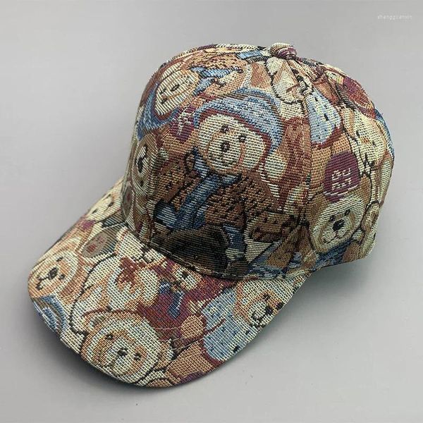 Casquettes de baseball Légère Luxe Confort Dessin animé Dames Casquette de baseball Coton Tissé Mignon Sport Respirant Chapeau de Soleil