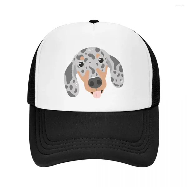 Gorras de bola Amor Azul Plata Dapple Dachshund Salchicha Perro Gorra De Béisbol Rugby Playa Caballo Sombrero Mujer Hombre