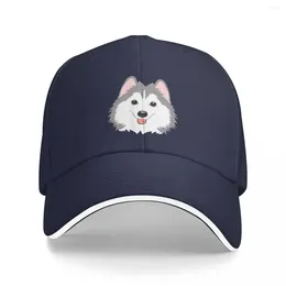 Ball Caps Love Gray Pomsky Pomeranian Husky Baseball Cap Beach Luxe hoed Wild militaire tactische vrouw hoeden heren