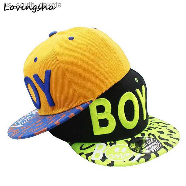 Gorras de béisbol LOVINGSHA New Spring Summer Baby 3D Letter BOY cap boy Gorra de béisbol ajustable 3-8 años Niños Snapback Hip-Hop Sombreros Sun Hat C-12 L230523