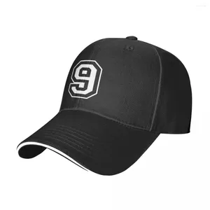Ball Caps Lucky Number 9 Unisex Printing Verstelbare Baseball Cap Hiphop Outdoor Hoeden Ademende Heren Street Tide Hat