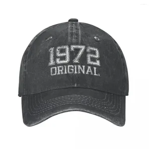 Ball Caps gemaakt in 1972 originele Vintage Unisex stijl Baseball Cap papa vader 50 jaar oude noodlijdende katoenen hoed Snapback