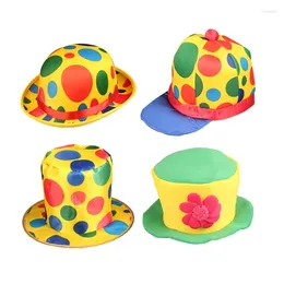 Ball Caps Magicien Hat Halloween Cost Cosplay Costume Accessoires Colorful Top