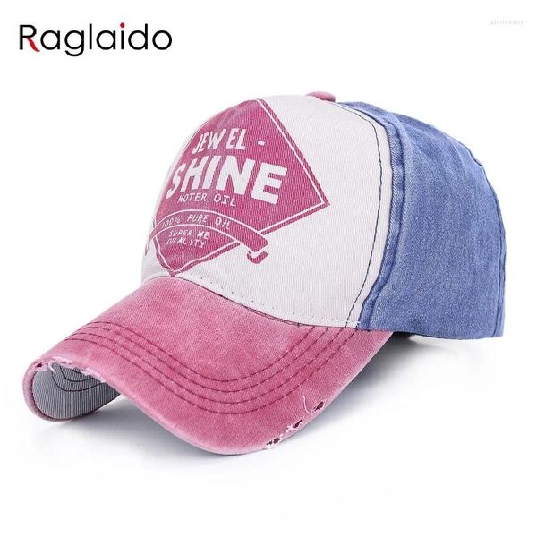 Gorras de béisbol hacen estilo antiguo béisbol ajustable letra impresa unisex gorra al aire libre