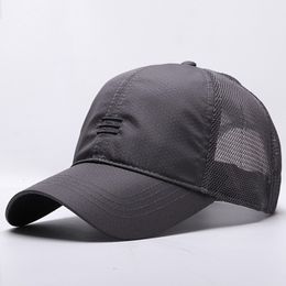 Ball Caps Mannelijke Grote Maat Cap Mannen Summmer Mesh Truker Hoeden Big Bone Man Droog Snel Cool Baseball Caps M 55-60cm L 60-65cm 230718