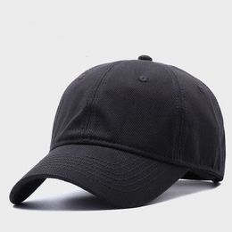 Casquettes de baseball Homme Été Loisirs Coton Chapeau de Soleil Couleur Unie Personnalisé Sport Hast Homme Grande Taille Plaine Casquettes de Baseball 5560cm 6065cm 230706