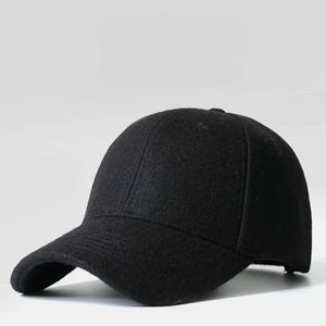 Capes de balle Man Big Bone Grand taille Cap Male Male Male et hiver Chaussade chaude Felt Snapback Hat Men de grandes tailles Baseball 50-60cm 60-64 cm Q240403