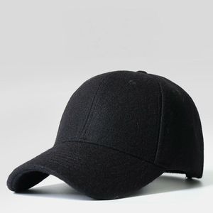 Gorras de bola Hombre Hueso grande Sombrero de gran tamaño Gorra masculina Otoño e invierno Sombrero de fieltro de lana cálido Hombres Tamaños grandes Gorras de béisbol 50-60 cm 60-64 cm 230303