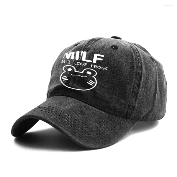 Ball Caps Man I Love Frogs Plain Baseball Peak Cap Sun Sun Shade Hats pour les hommes femmes