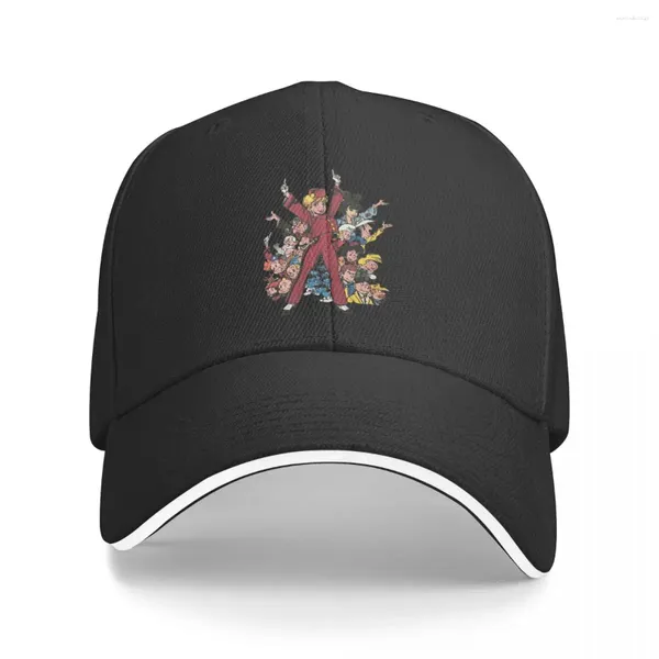 Ball Caps Mash Up Gaston Lagaffe Anime Sombrero multicolor Gorra de mujer con visera personalizada Sombreros de protección solar