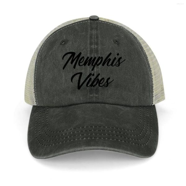 Casquettes de baseball Memphis Vibes (Noir) Chapeau de cowboy Alpinisme Gentleman Militaire Casquette Tactique Luxe Femme Homme