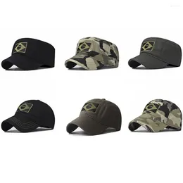 Casquettes de baseball hommes camouflage brésil broderie Baseball militaire tactique Snapback armée vert casquette mâle Sports de plein air chasse papa chapeau