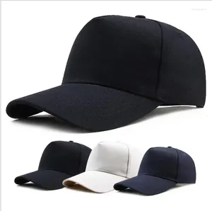 Ball Caps Heren Zomer High Top Truck Hat Puur Katoen Baseball Casual Effen Kleur Pet All-match Zonnebrandcrème Hoeden