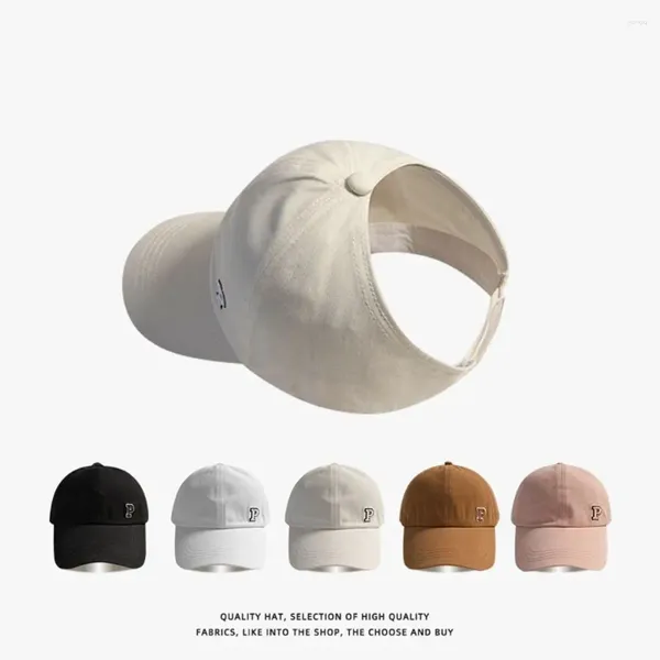 Casquettes de baseball hommes baseball attaché tresse crème solaire chapeau brodé lettre style coréen fille casquette soleil