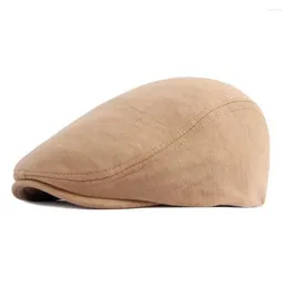 Balpetten Heren Baretten Effen Hoeden Sboy Voor Mannelijke Retro Katoen Polyester 55-59cm Meerdere kleuren Peaky Blinders BL0079