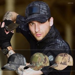 Capas de pelota Hombres CAMO Béisbol Casual Tatic Sport-Cap Training Sombreros de entrenamiento al aire libre Masculino Ajustable Atentable Remolero de la cabeza del ejército militar Caballeros