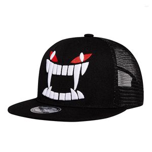 Ball Caps Heren Cap Snapback Zomer Zon Strand Papa Hoed Flat Bill Ademend Zwart Verstelbaar Hiphop Sportaccessoire voor tieners