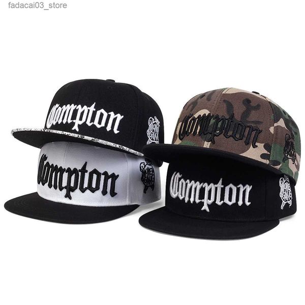 Casquettes de baseball Hommes Compton Snapback Chapeaux Os Mode Hip Hop Casquette de baseball Pour Adulte réglable Sports Loisirs Casquettes Casquettes de camionneur Gorras Q240116