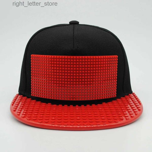 Bal Caps Mannen Aanpassen Baseball Hoed DIY Cap Blokken Bakstenen Trucker Snapback Hoed voor Vrouwen Afneembare YQ231214