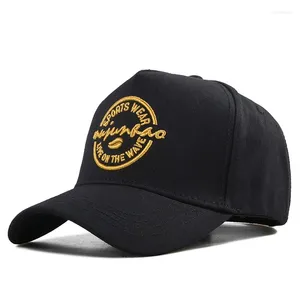 Gorras de béisbol Gorra de béisbol para hombre 5 paneles Top alto Tamaño grande Algodón Cabeza sólida Snap Back Papá Sombrero Viaje al aire libre Camionero Visera para el sol 60-65 cm