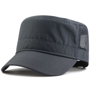 Casquettes de baseball Chapeau de grande taille pour hommes, chapeau haut de forme plat à séchage rapide, chapeau de soleil pour loisirs en plein air, casquette militaire en maille de grande taille pour femmes 56-60cm 61-68cm 230303