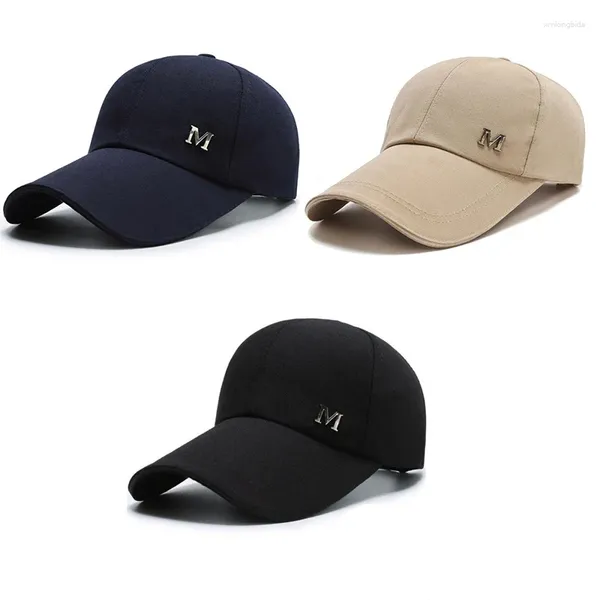 Ball Caps Men's Peak Cap a réglable Sports respirants Long Brim Suncreen Baseball pour hommes Fashion Boy Hat