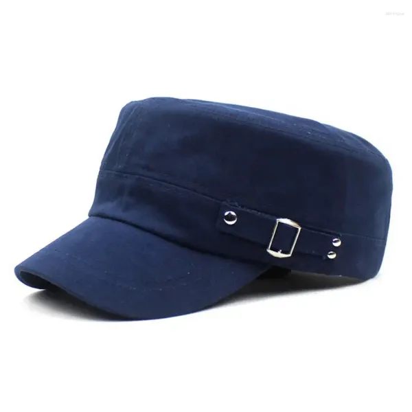 Casquettes de balle hommes été chapeau à visière couleur unie haut plat large bord réglable protection solaire crème solaire respirant camping baseball