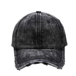 Casquettes de baseball Hommes Femmes Chapeau en Jean en détresse Casquettes de Baseball Non structurées Denim lavé Plaine Six Panneaux Chapeau de Papa Noir Marron Rose Vif Bleu YQ240117