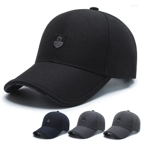 Gorras de bola Hombres Mujeres Moda Camionero Carta Ajustable Snapback Gorra de béisbol para correr de invierno Deporte Algodón Sombrero cálido Masculino Kpop Hueso Unisex