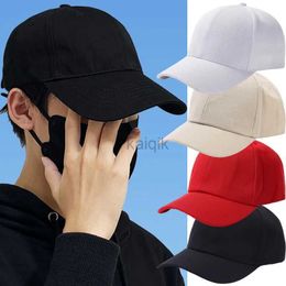 Capes de balle hommes femmes unisex chapeaux noir couleur solide Baseball capuchons caps caps caps chapeaux solaires extérieurs