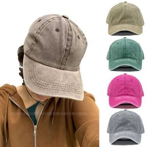 Ball Caps Mens and Womens Cotton Baseball Hat Fashion Broidered Soft Top Sunshade Leisure Outdoor Retro Buckle Unisexe Q240403